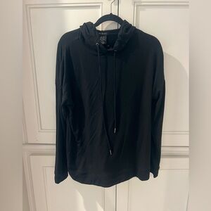 Max and Mia Black Hoodie with Drawstrings